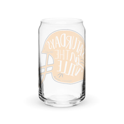 Saturdays in...... Can-shaped glass