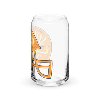 Saturdays in...... Can-shaped glass